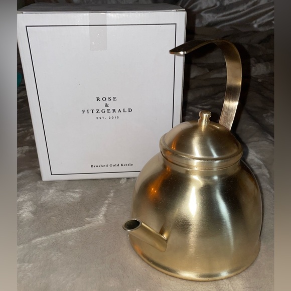 Kitchen Brushed Gold Kettle By Rose Fitzgerald Poshmark